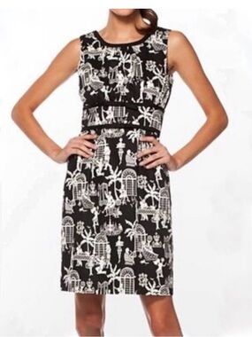 Lilly Pulitzer Sage Shift Dress SZ 2 Late Night Toile